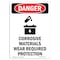 Signmission Safety Sign, OSHA Danger, 7" Height, Corrosive Materials, Portrait OS-DS-D-57-V-1107 - alternate 1